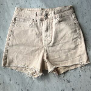 H&M BEIGE DENIM SHORTS